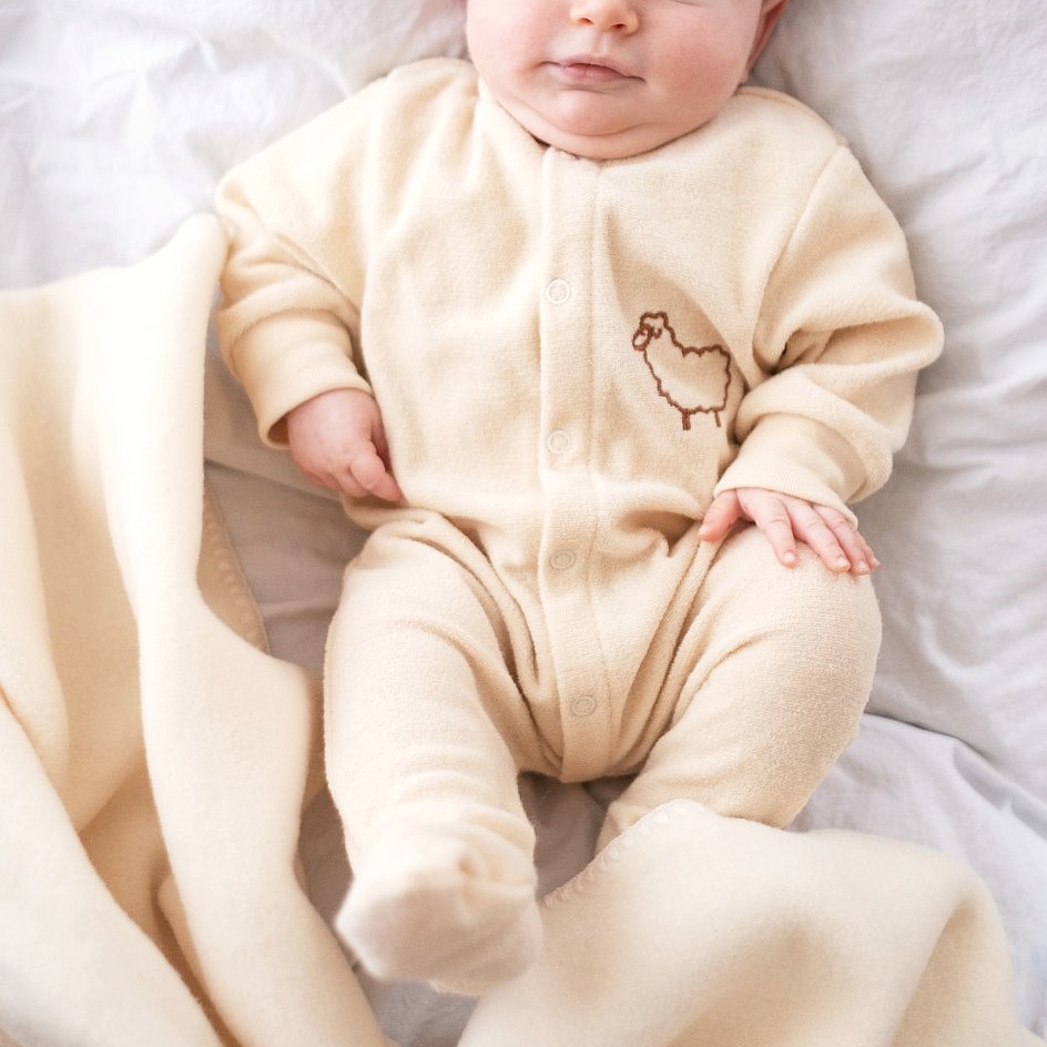 Pyjama bébé éponge de laine mérinos bio Engel Natur