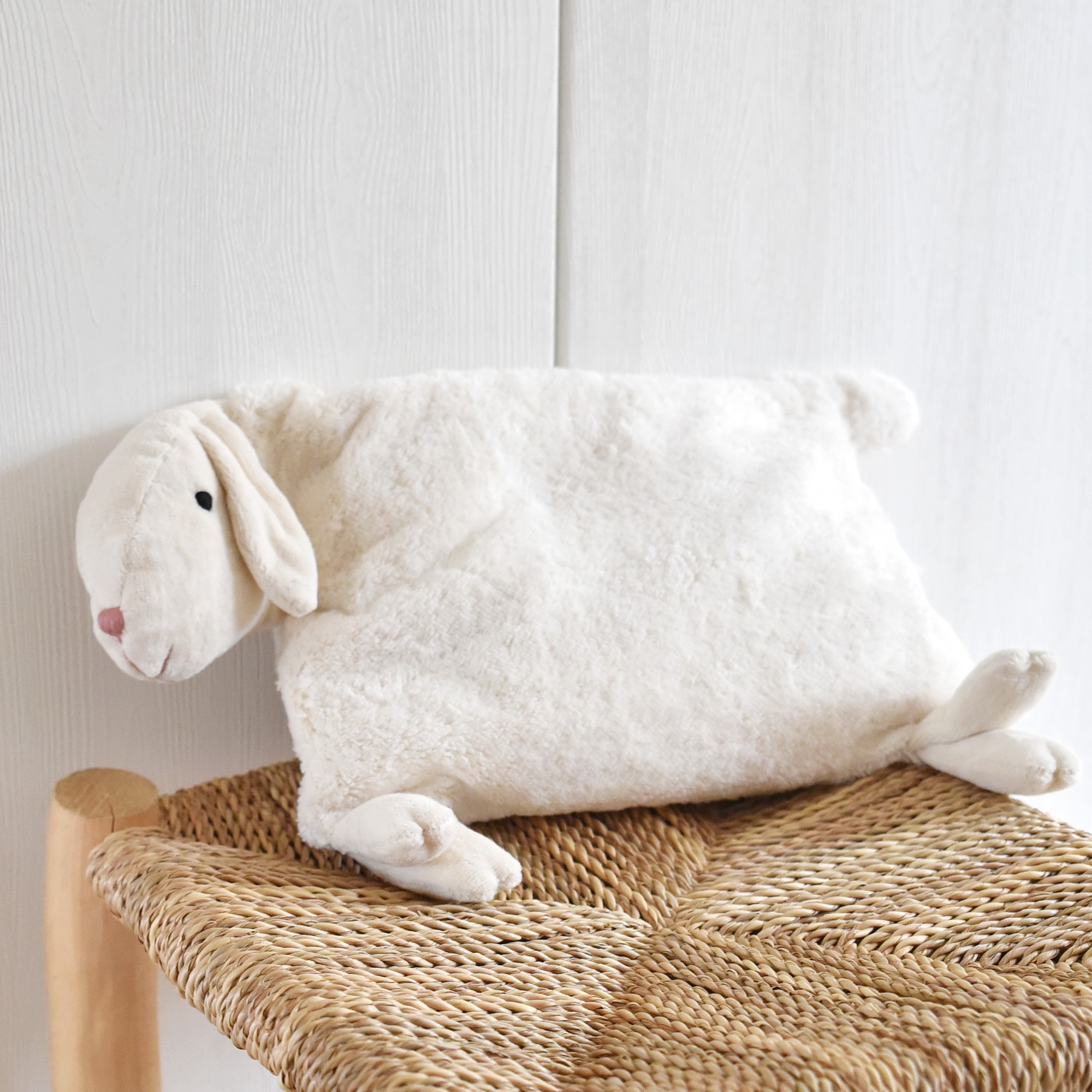 Oreiller/coussin mouton - blanc<br/> <FONT face="Tunga" size=4>Senger Naturwelt</font>