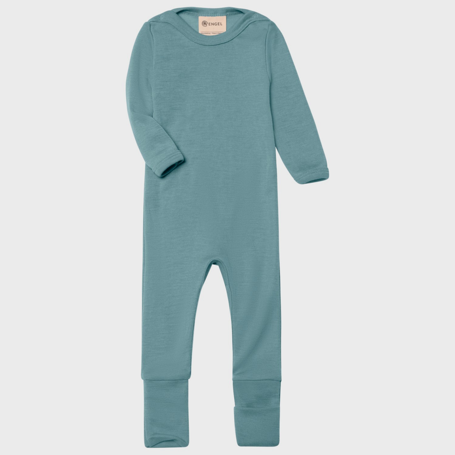 Pyjama bébé laine mérinos soie bleu Engel Natur