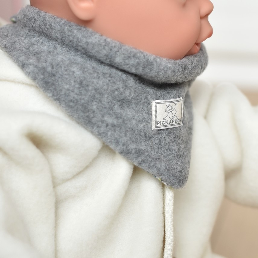 Tour de cou pour bébé et enfant 100 % laine mérinos idéal en tant qu’écharpe pour l’hiver 