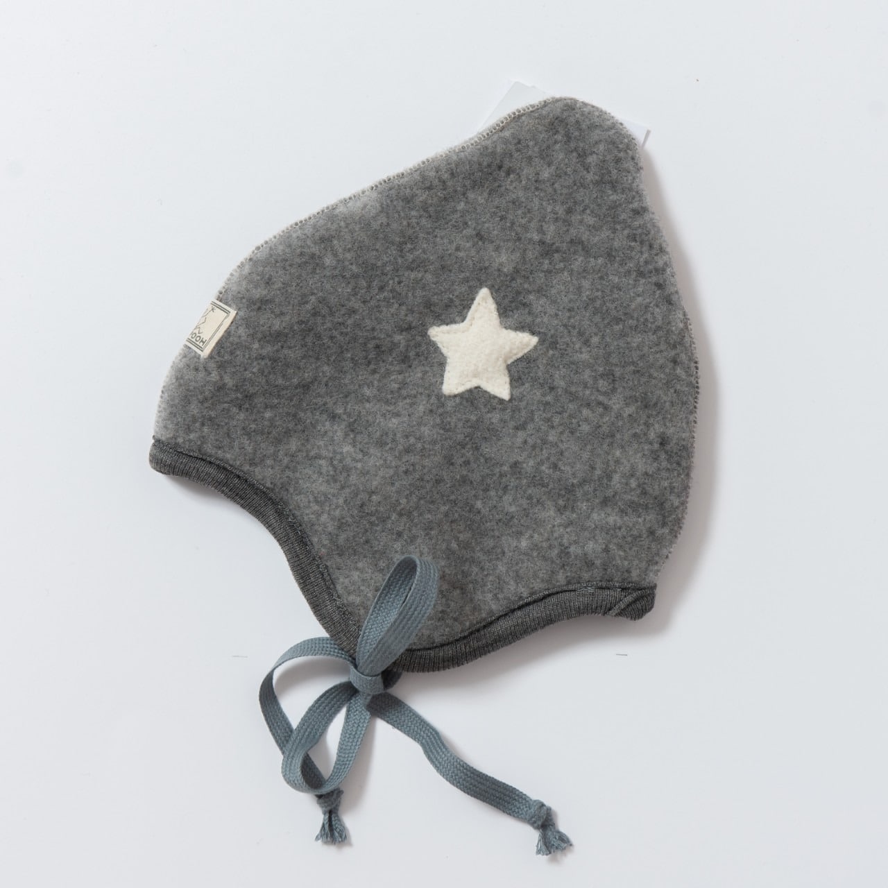 Bonnet en polaire de laine mérinos bio gris Pickapooh