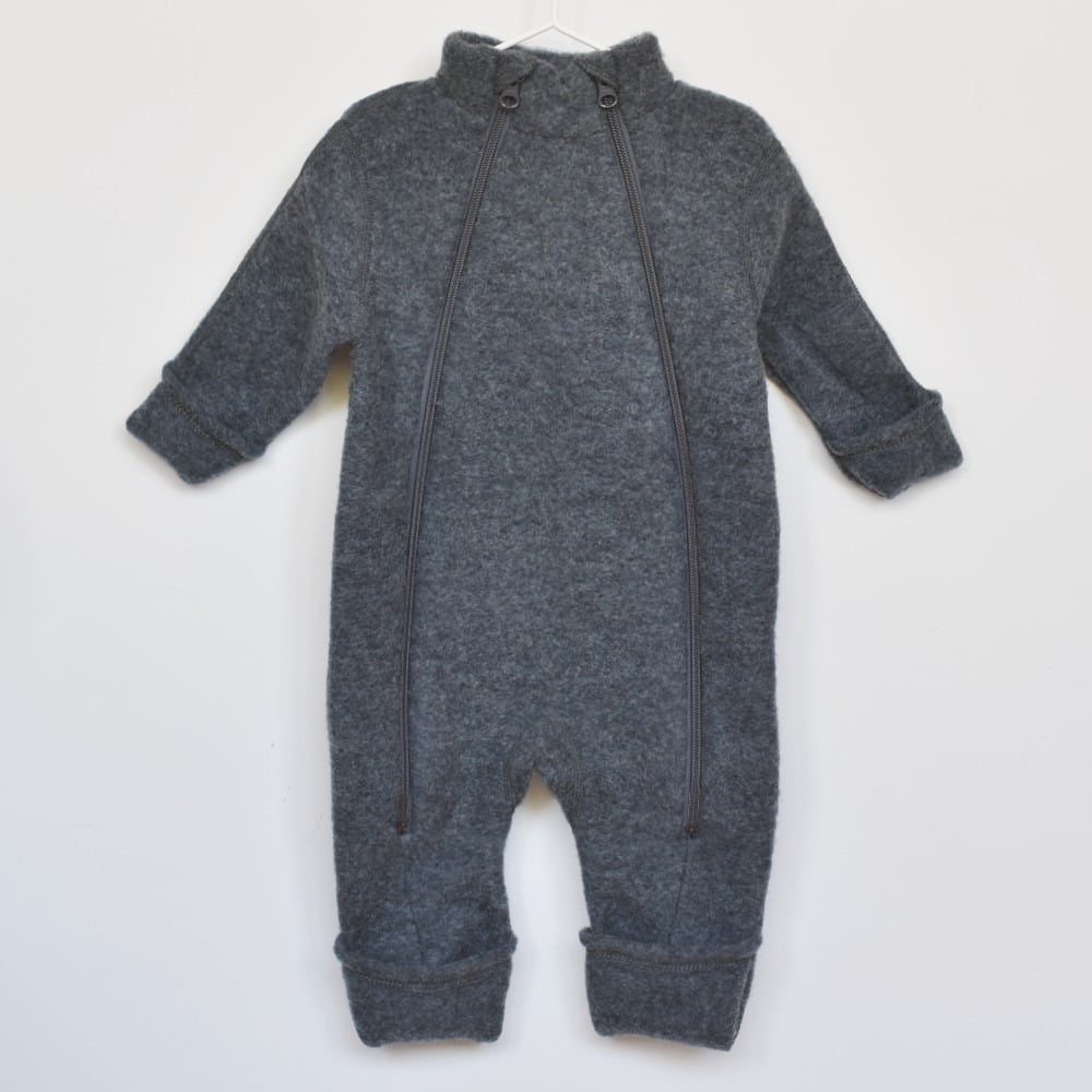 Combi-pilote en laine mérinos - gris<br/> <FONT face="Tunga" size=4>Joha</font>
