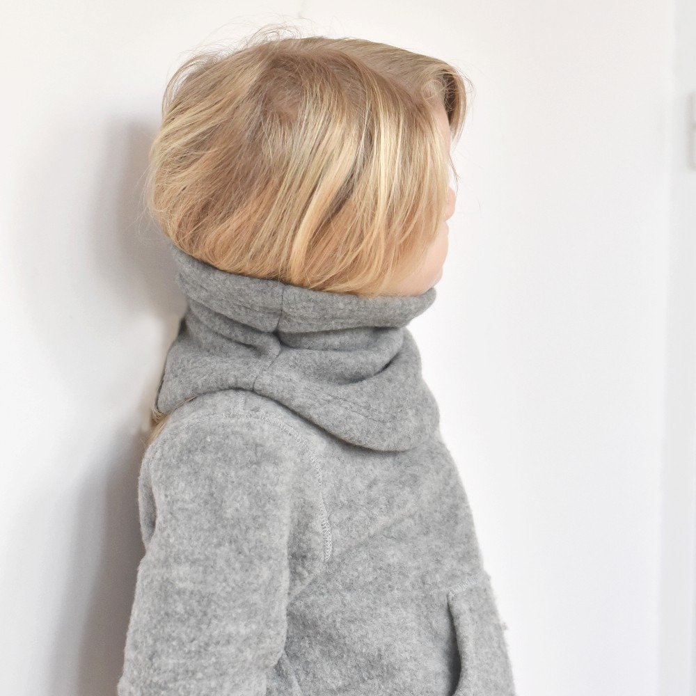 Tour de Cou Enfant long Gris –