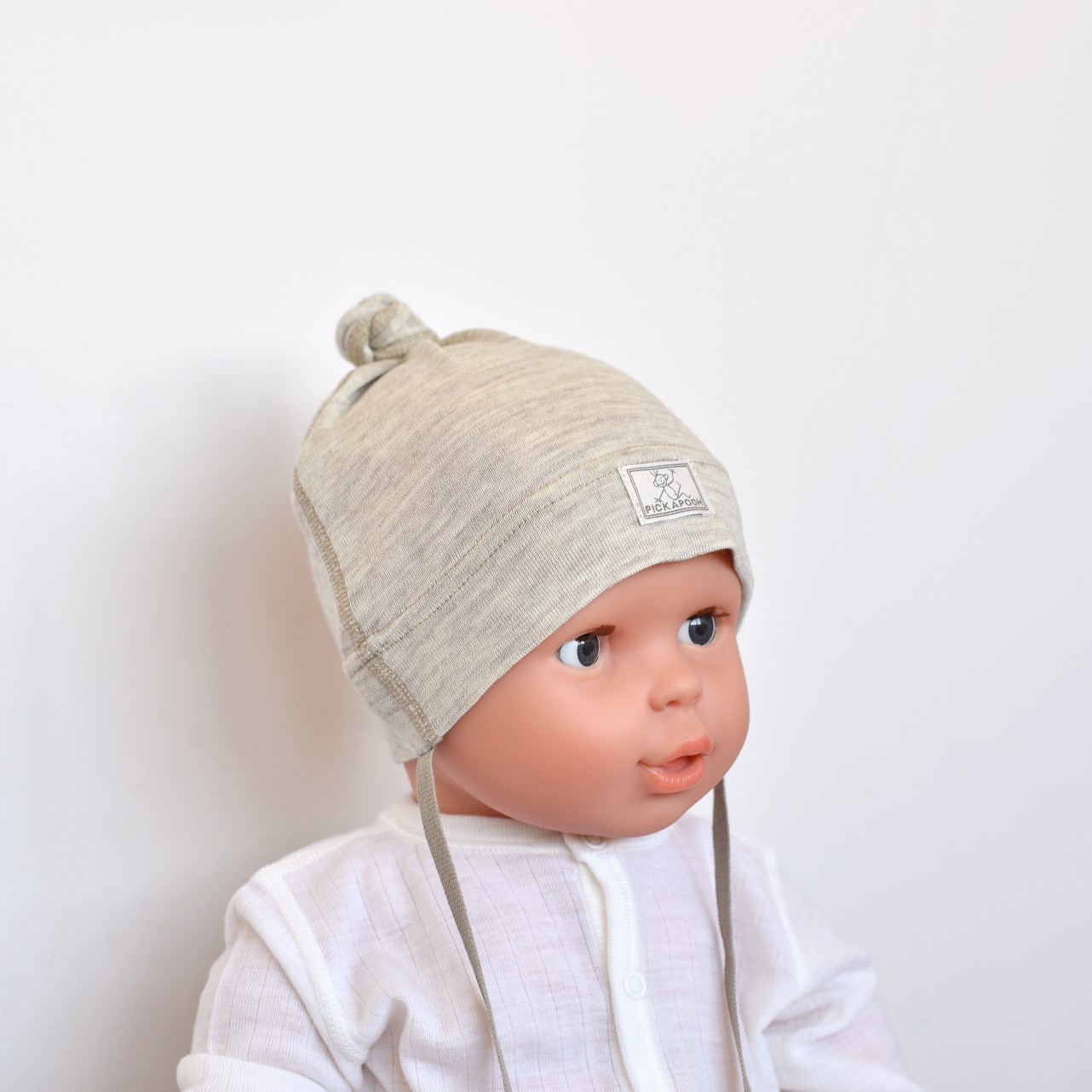 PickaPooh Bonnet Milan en laine biologique pour bébé/enfant/femme/homme 