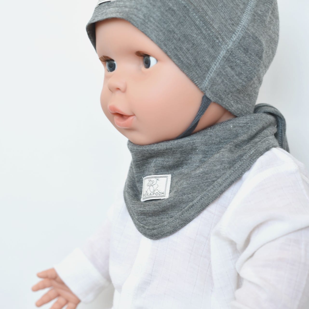 Moufles enfant en laine doublée polaire gris - Bonnet et moufle - Enfant -  La Bohémia