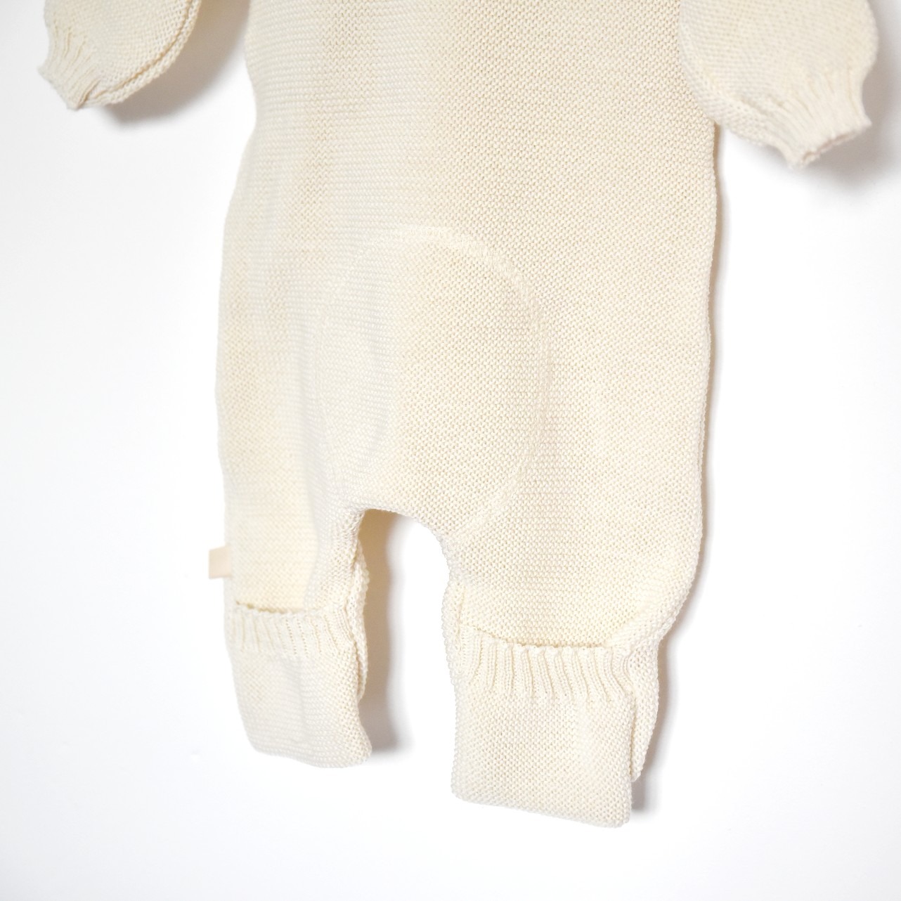 Moufles bébé en laine mérinos tricotée bio - gris clair Disana • Ode to Wool