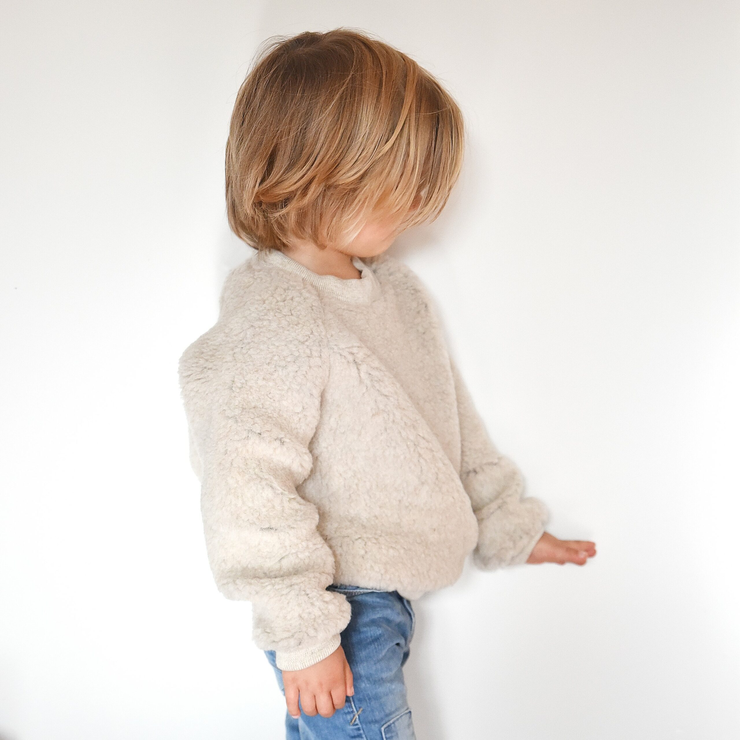 Pull en laine pour enfant - beige<br/> <FONT face="Tunga" size=4>Alwero</font>