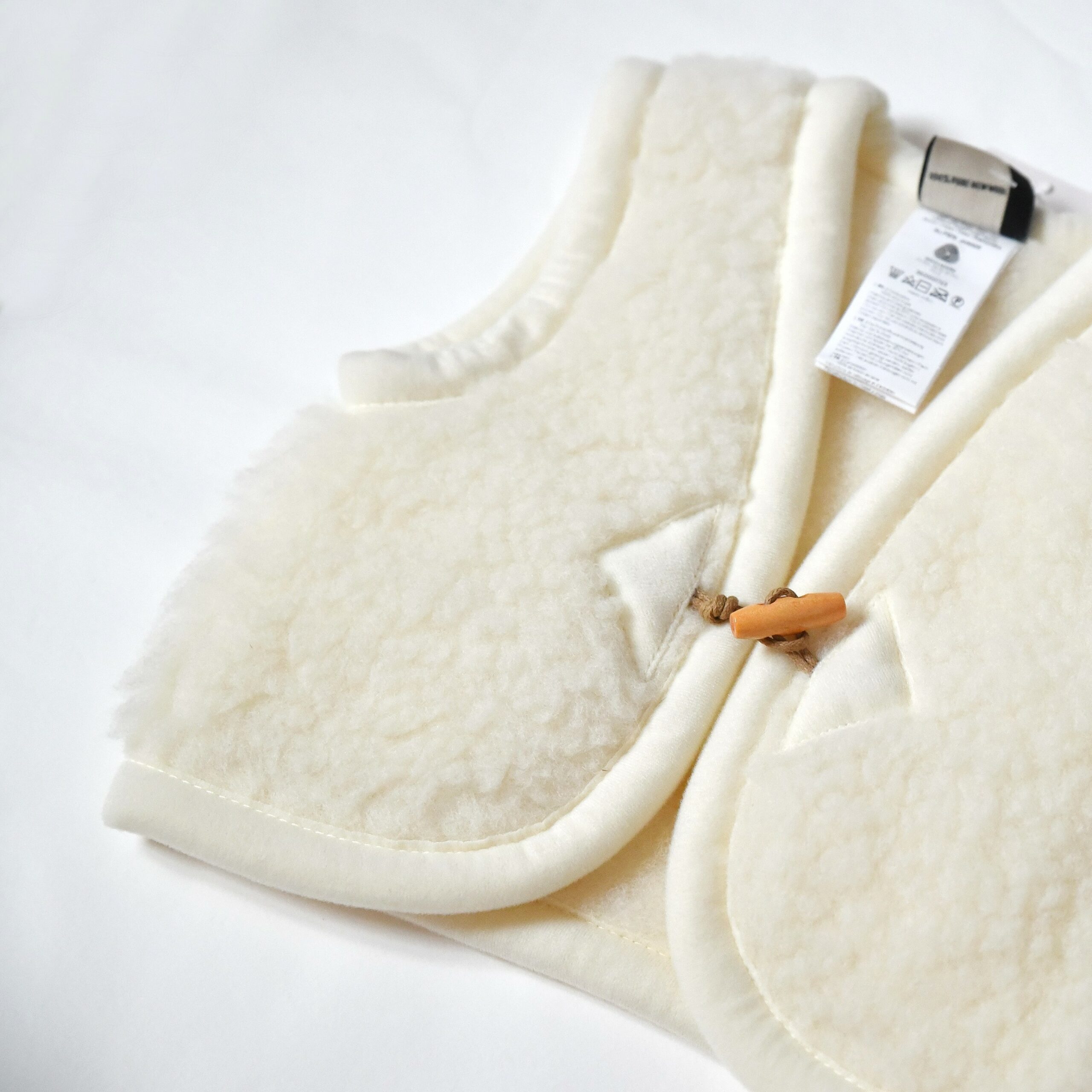 Gilet de berger en pure laine pour enfant- écru<br/> <FONT face="Tunga" size=4>Alwero</font> – Image 7