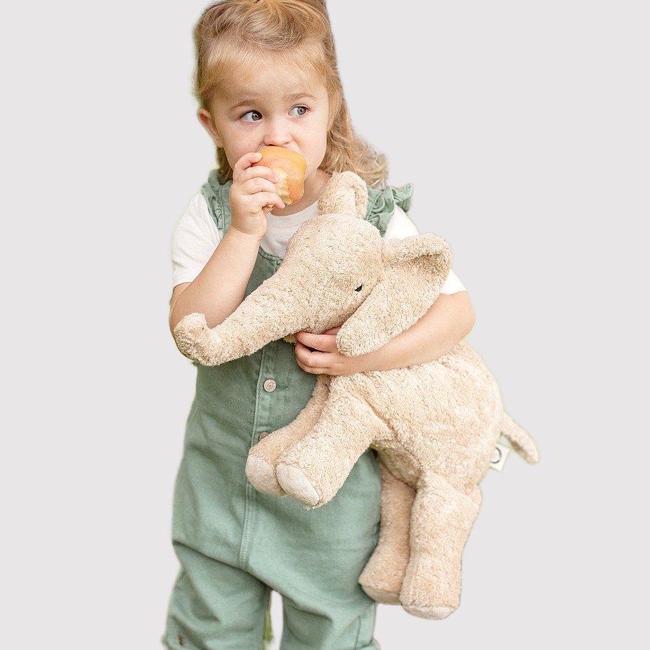 Peluche bouillotte éléphant (grande) - beige<br/> <FONT face="Tunga" size=4>Senger Naturwelt</font>